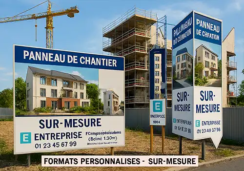 panneau chantier sur-mesure La Défense Courbevoie