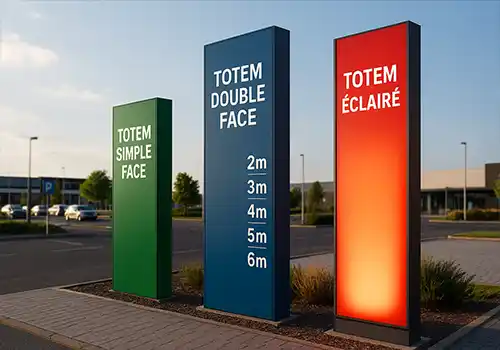 totem publicitaire Yvelines 78